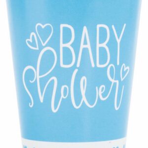 Blue Hearts Baby Shower Paper Cups